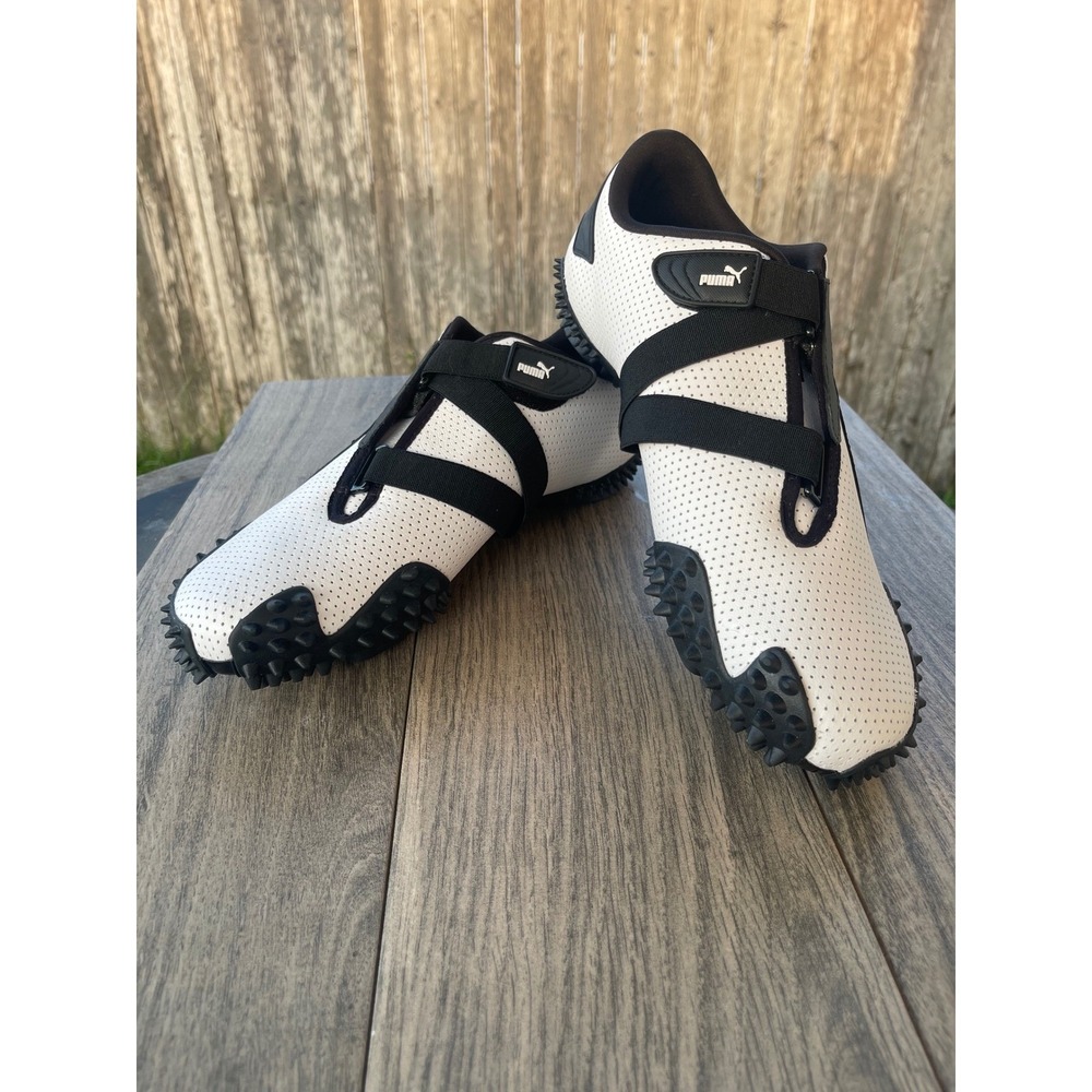 Puma Mostro Perforated Leather Men 8.5 White Black 397331-01 Low Sneakers NEW - Picture 12 of 15